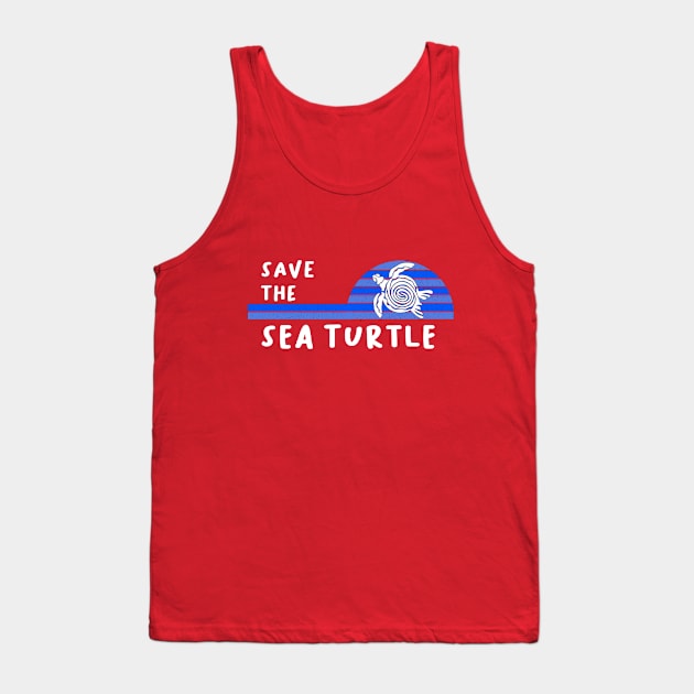 Save the Endangered Sea Turtle Tank Top by outrigger
